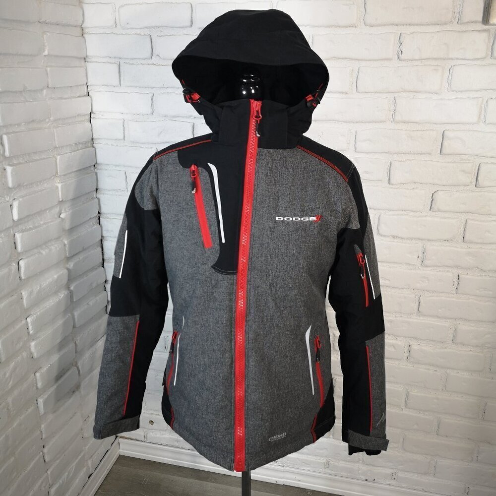 Choko Authentics Ladies Size Small Grey Black Nitrogen Series Jacket w/ Hood